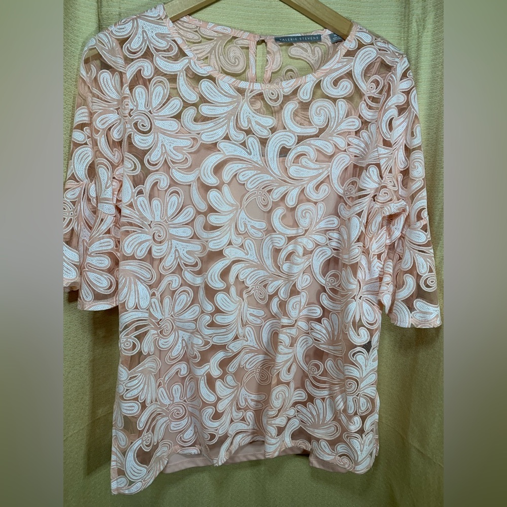 Valerie Stevens Peach Top XL